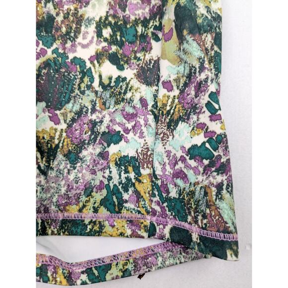 The North Face Never Stop Purple/Green Bike Shorts - Picture 2 of 5